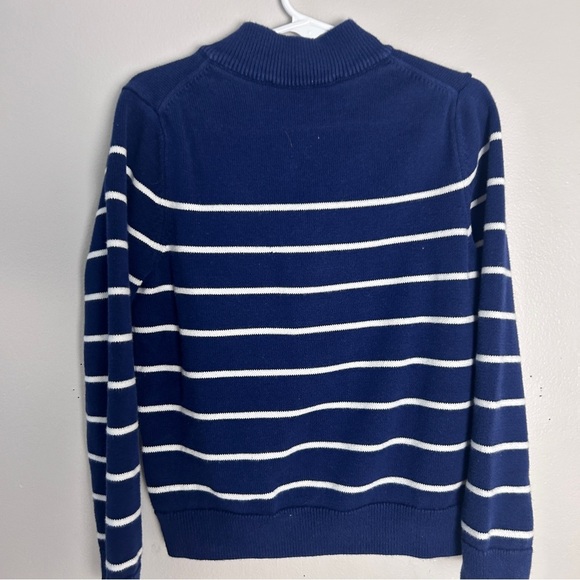 Vineyard Vines Blue and White Zip Up Sweater - Picture 2 of 4